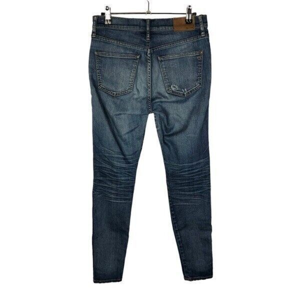 Madewell 9" High Riser Skinny Skinny Distressed Jeans 26 - Picture 2 of 3